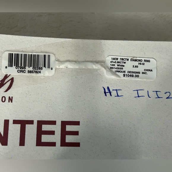 OVER 1 CTW DIAMOND RING SET WITH DIAMOND HEART ON THE SIDES. - Picture 12 of 16